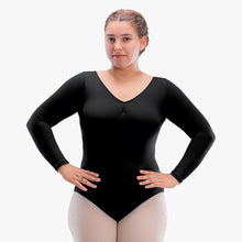 Load image into Gallery viewer, So Danca - Adult Long Sleeve Leotard with Pinched Front and Back - Gal