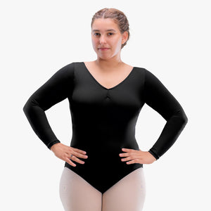 So Danca - Adult Long Sleeve Leotard with Pinched Front and Back - Gal